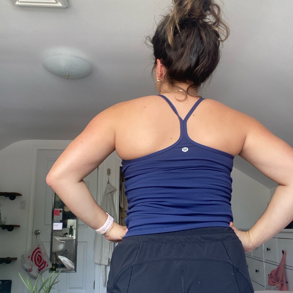 Navy Lululemon (built in bra) tank top